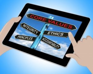 core-values-tablet-means-integrity-ethics-principals-and-account