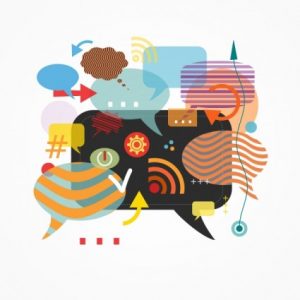business communications_speech bubbles - abstract communication concept