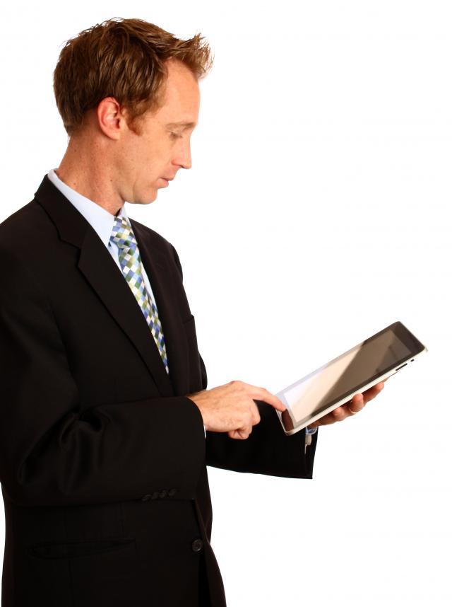 Online Job Applications - professional man on tablet