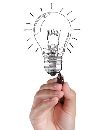 Brainstorming-Career-Choices-Hand-drawn-lightbulb