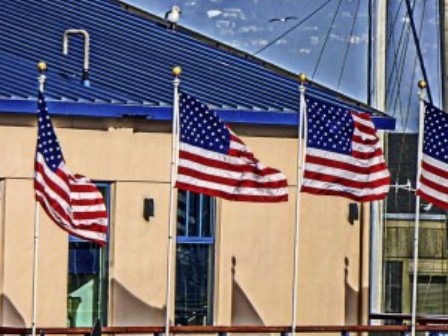 Hiring Vets - American Flags