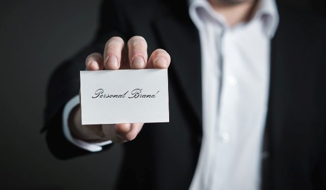 Personal Branding - Man with Businesscard