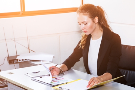 Women in the Workplace - Professional Woman at desk