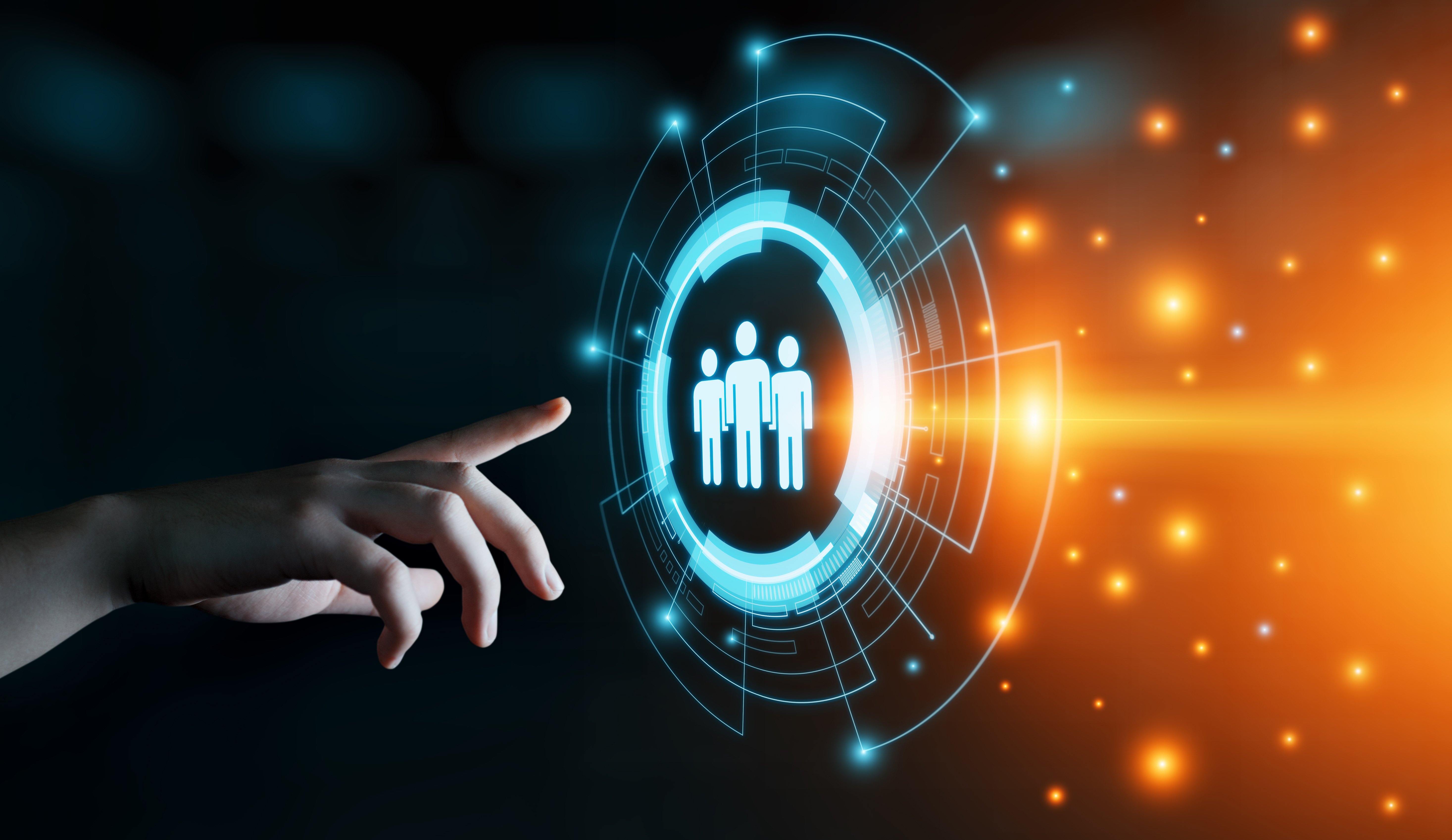 Employment Concept - digital graphic virtual screen