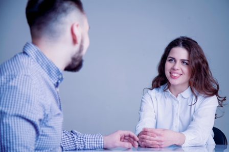 Job Interview Tips1 - young woman at interview