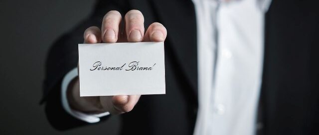 Personal Branding - Man with Businesscard