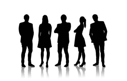 Young Professionals - silhouettes
