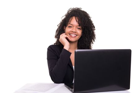 Career Reboot - Woman with laptop
