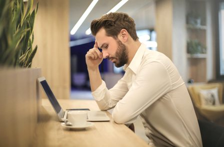 Meditation_Man at desk