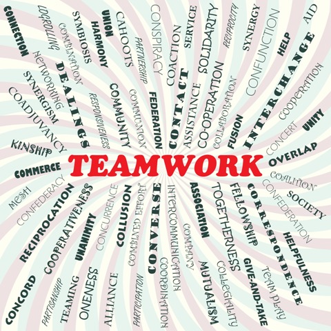 Teamwork Restructure - Teamwork word collage